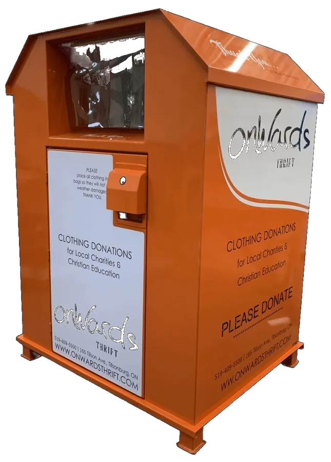Open Chute Donation Bin — Rangeview
