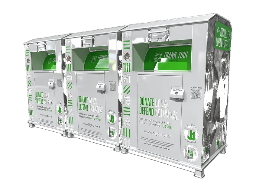 Big Bro Foundation — Triple Bank Donation Bins