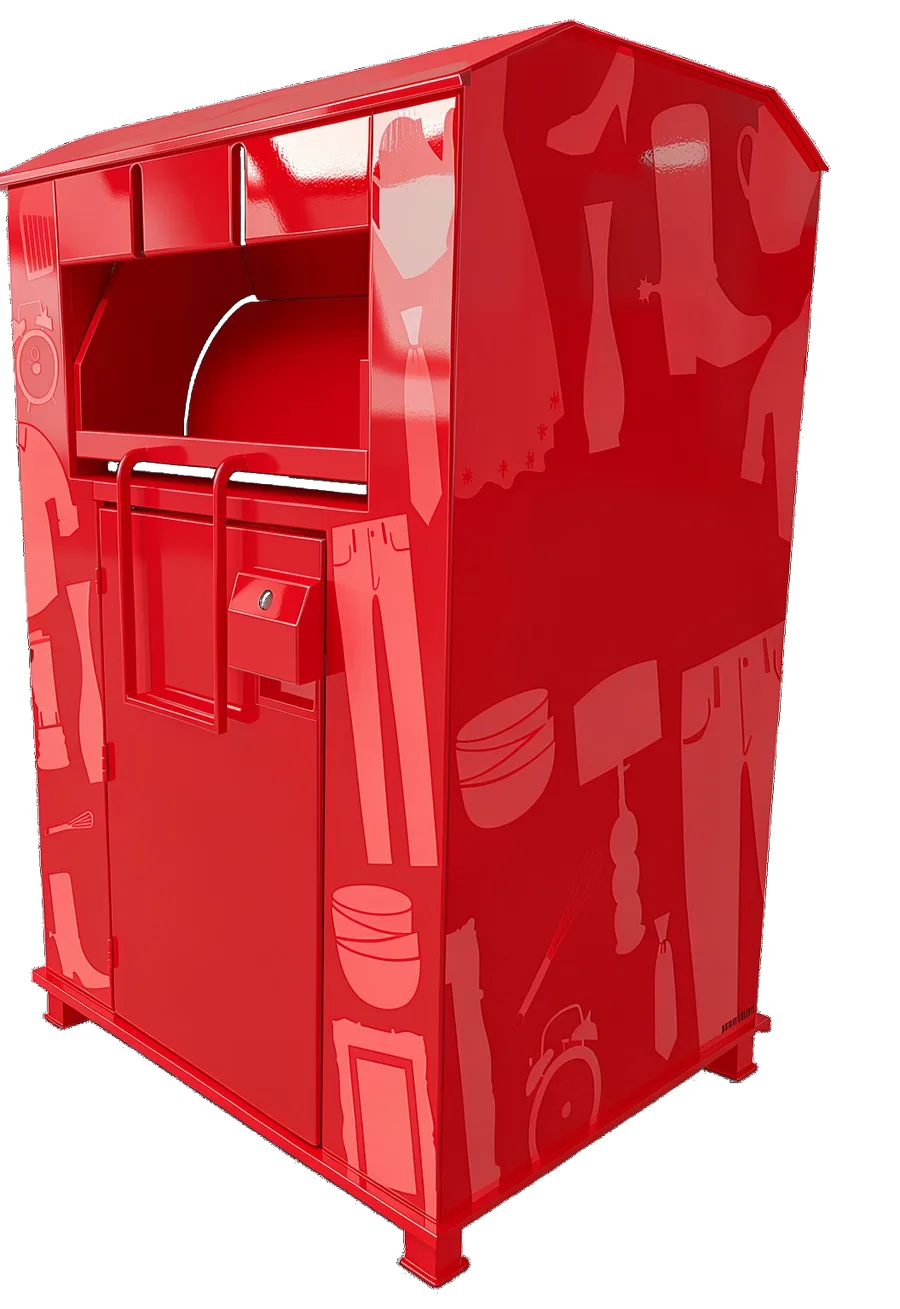 Rangeview Rolling Chute Donation Bin